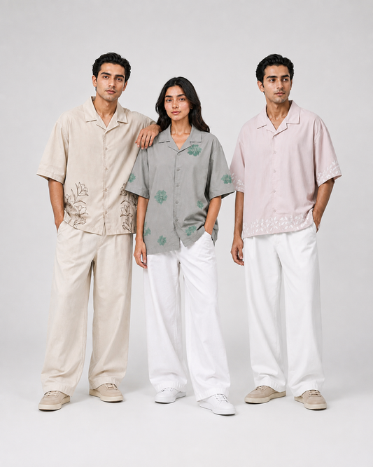 Bundle of 3 Resort Polo ( Grey + Beige + Pink )